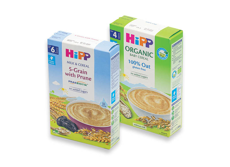 HIPP košems
			, 
				 200 g, 250 g, 6 rūšių. A lygio parduotuvėse