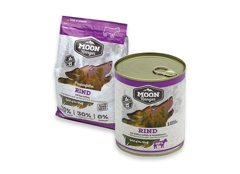 MOONRANGER ėdalui šunims
			, 
				 400 g, 800 g, 1,5 kg, 4 kg. 6 rūšių. A lygio parduotuvėse