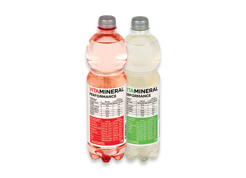 Vitaminizuotam gėrimui VITAMIN PERFORMANCE
			, 
				 0,75 l, 2 rūšių, 0,92 Eur/l. A lygio parduotuvėse. Ir IKI EXPRESS