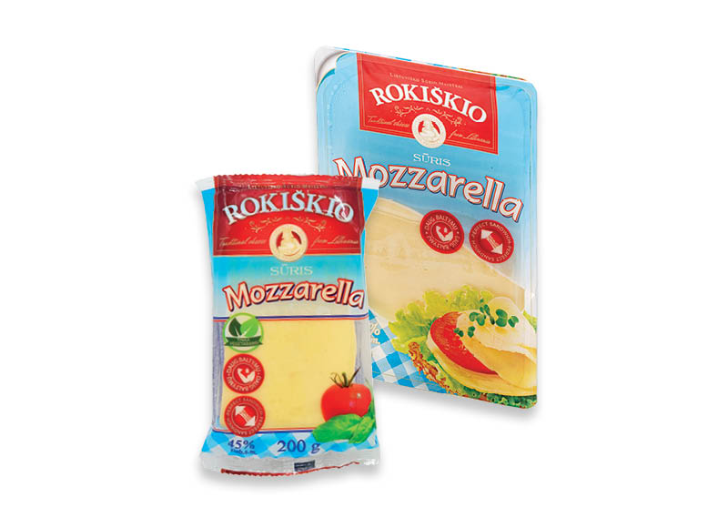 ROKIŠKIO MOZZARELLA sūriui
			, 
				 150 g, 200 g, 2 rūšių. A lygio parduotuvėse
