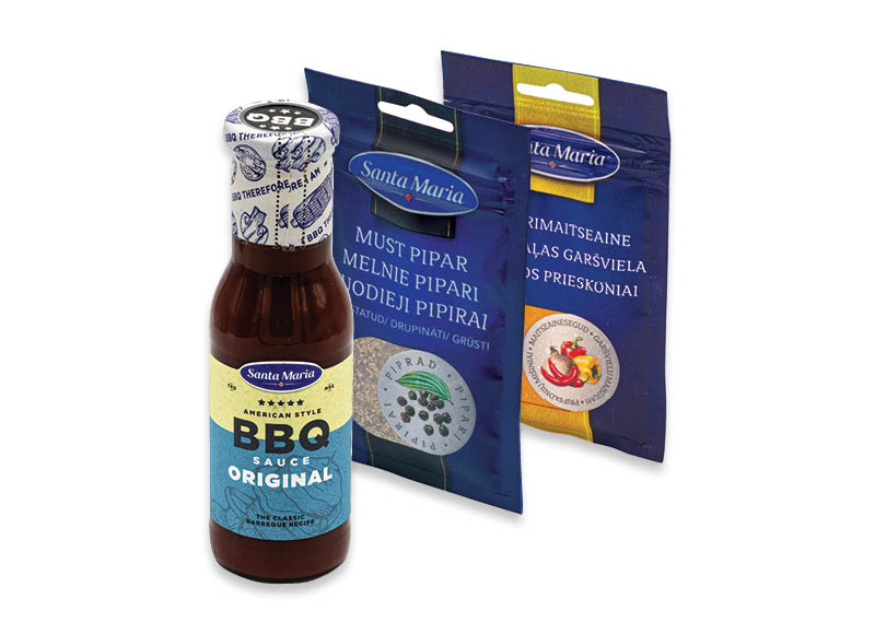 SANTA MARIA prieskoniams, BBQ padažams
			, 
				 Įvairių rūšių