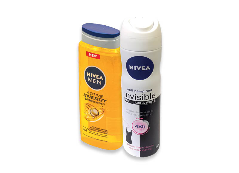 Dušo želėms ir dezodorantams NIVEA
			, 
				 Įvairių rūšių. Ir IKI EXPRESS
