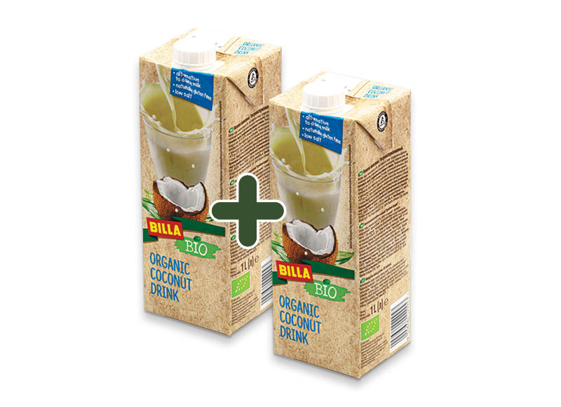 Ekologiškas kokosų gėrimas BILLA BIO
			, 
				 1 l, 3,19 Eur/vnt. A lygio parduotuvėse