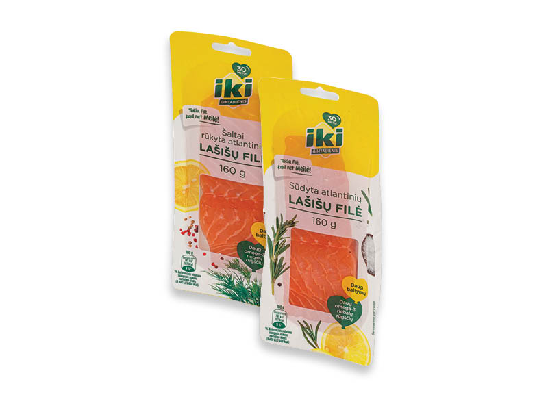 IKI sūdyta ir šaltai rūkyta atlantinių lašišų filė su oda
,
160 g, 2 rūšių, 24,94 Eur/kg. Ir IKI EXPRESS IKI sūdyta ir šaltai rūkyta atlantinių lašišų filė su oda
,
160 g, 2 rūšių, 24,94 Eur/kg. Ir IKI EXPRESS