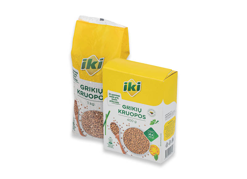 IKI grikių kruopoms
,
400 g, 800 g, 1 kg, 3 rūšių IKI grikių kruopoms
,
400 g, 800 g, 1 kg, 3 rūšių