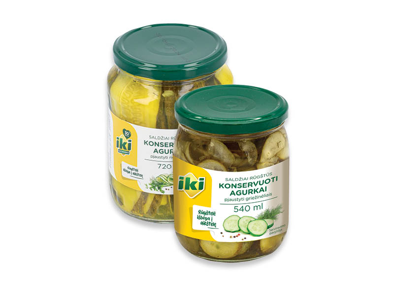 IKI konservuotiems agurkams
,
540 ml, 720 ml, 2 rūšių. A lygio parduotuvėse IKI konservuotiems agurkams
,
540 ml, 720 ml, 2 rūšių. A lygio parduotuvėse