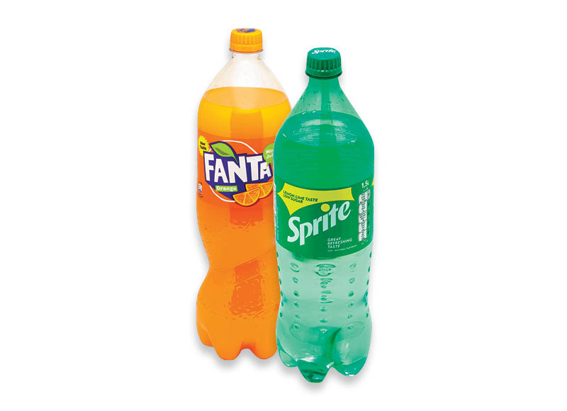 Gazuotam gėrimui FANTA ir SPRITE
,
1,5 l, 5 rūšių, 0,79 Eur/l. Ir IKI EXPRESS Gazuotam gėrimui FANTA ir SPRITE
,
1,5 l, 5 rūšių, 0,79 Eur/l. Ir IKI EXPRESS