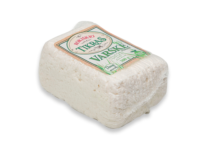 ROKIŠKIO varškė TIKRAS
			, 
				 300 g, 9 % rieb., 5,63 Eur/kg. A lygio parduotuvėse