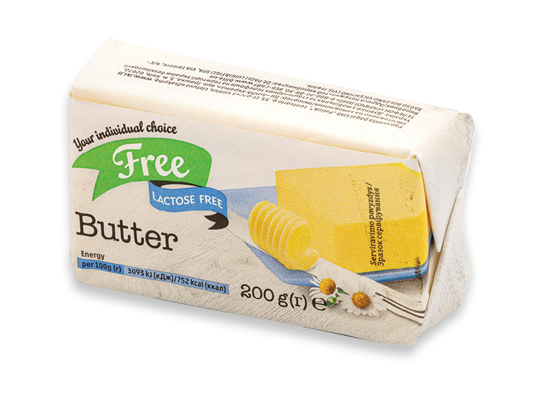 Sviestas FREE be laktozės
			, 
				 200 g, 13,45 Eur/kg. A lygio parduotuvėse