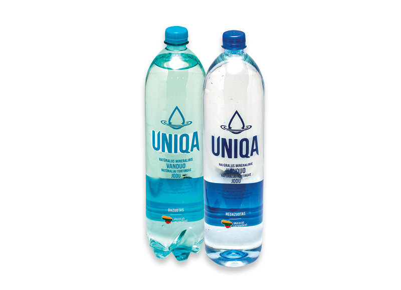 Natūraliam mineraliniam vandeniui UNIQA
			, 
				 1,5 l, 2 rūšių, 0,46 Eur/l. A lygio parduotuvėse