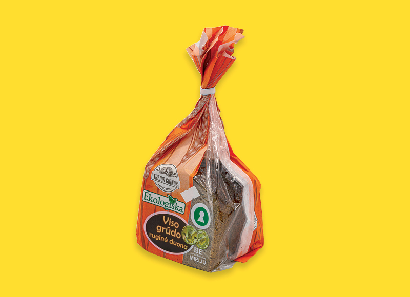 Ekologiška VISO GRŪDO ruginė duona
			, 
				 400 g, 3,30 Eur/kg. A lygio parduotuvėse