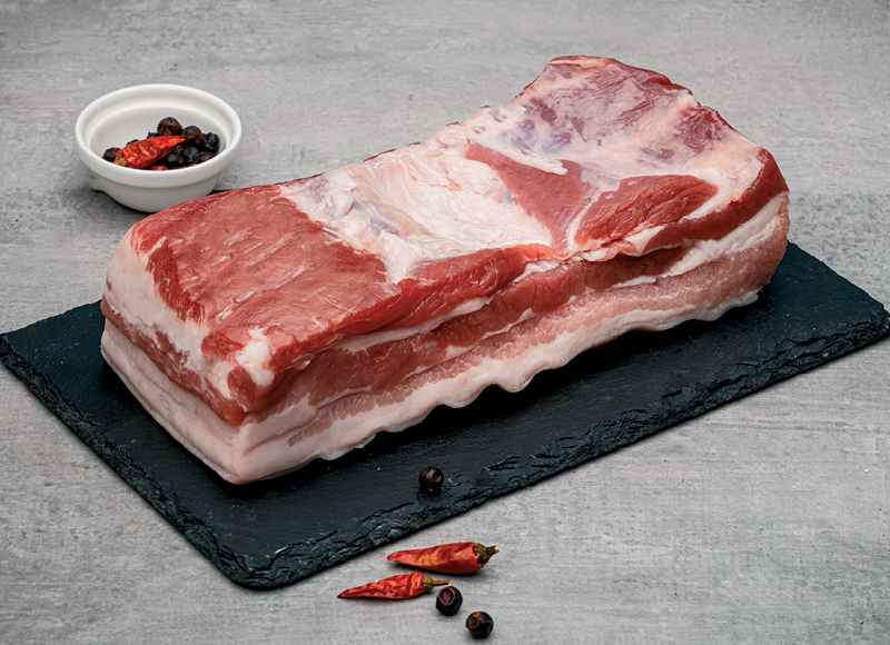 Kiaulienos šoninei be kaulo
			, 
				 (sveriamoje vitrinoje) 1 kg. A lygio parduotuvėse