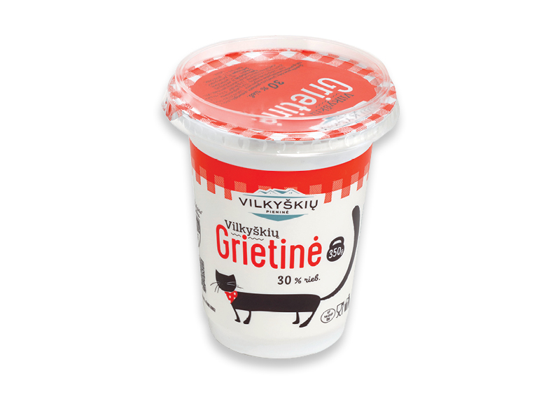 VILKYŠKIŲ grietinė
,
350 g, 30 % rieb., 5,40 Eur/kg. A lygio parduotuvėse VILKYŠKIŲ grietinė
,
350 g, 30 % rieb., 5,40 Eur/kg. A lygio parduotuvėse