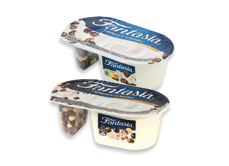 Jogurtui FANTASIA
			, 
				 100 g, 102 g, 118 g, 3 rūšių. Ir IKI EXPRESS
