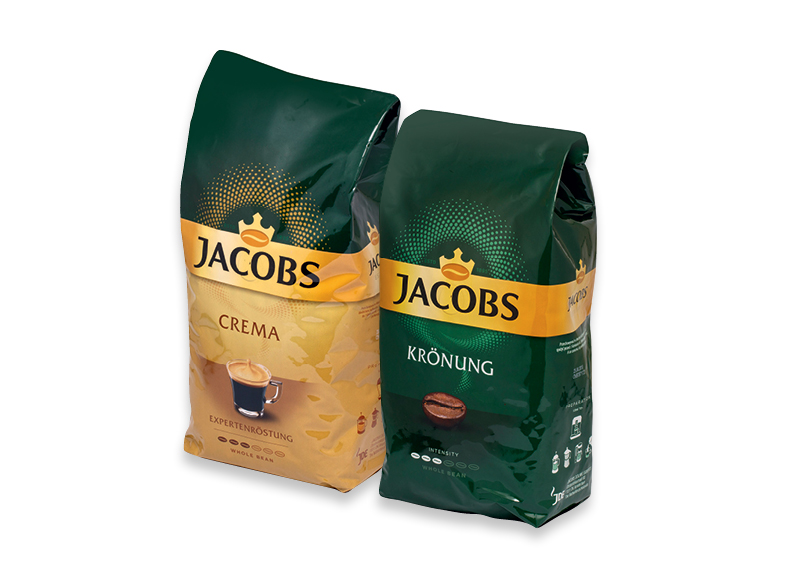 Kavos pupelėms JACOBS KRONUNG, CREMA
			, 
				 1 kg, 2 rūšių
