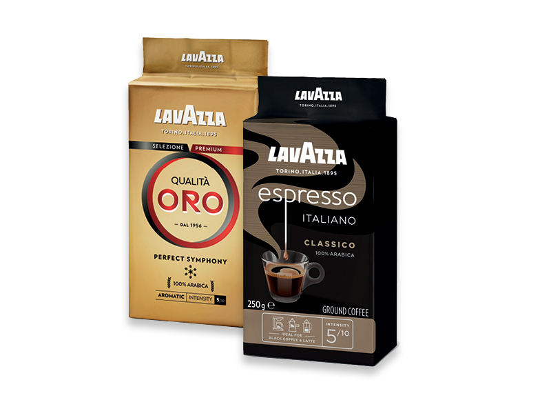 Maltai kavai LAVAZZA QUALITA ORO ir ESPRESSO
			, 
				 250 g, 2 rūšių 17,16 Eur/kg