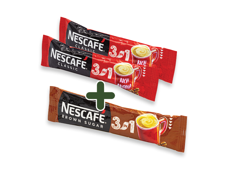 Tirpios kavos gėrimas NESCAFE porcijomis
			, 
				 8 g, 17 g, 4 rūšių, 0,27 Eur/vnt. Ir IKI EXPRESS