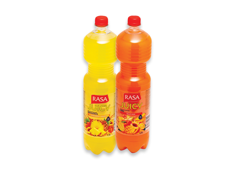 Negazuotam gėrimui RASA SULTINGA
			, 
				 1,5 l, 2 rūšių, 0,59 Eur/l