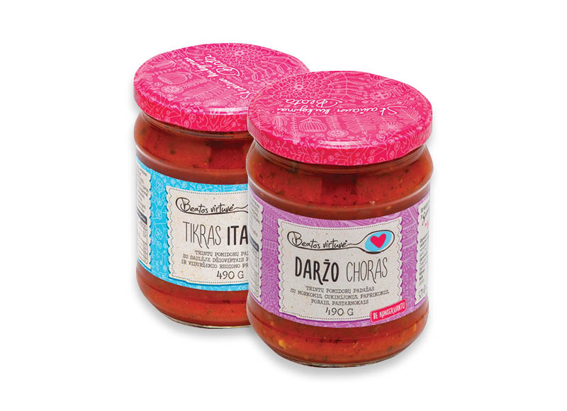 BEATOS VIRTUVĖS pomidorų padažui
,
490 g, 500 g, 3 rūšių. A lygio parduotuvėse BEATOS VIRTUVĖS pomidorų padažui
,
490 g, 500 g, 3 rūšių. A lygio parduotuvėse