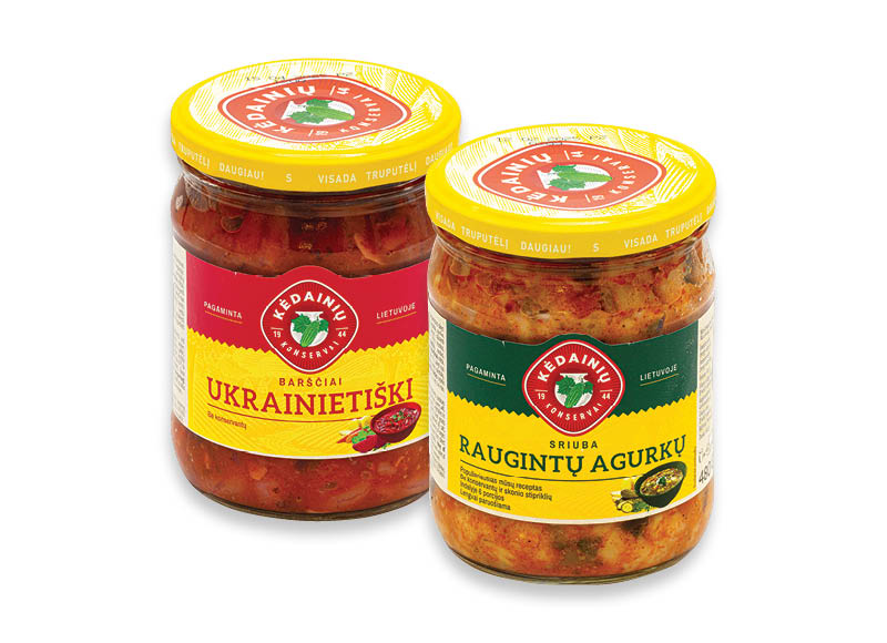 KĖDAINIŲ konservuotoms sriuboms, pusgaminiams
			, 
				 480 g, įvairių rūšių