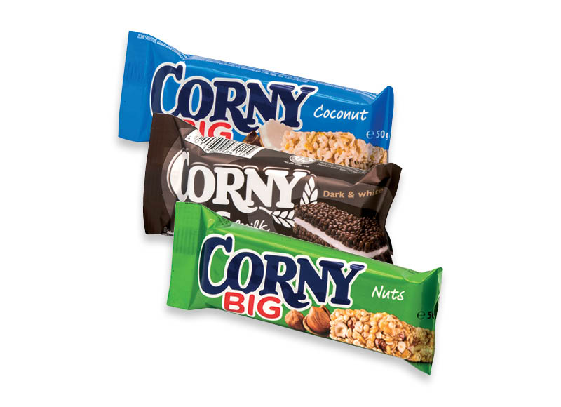 Javainių batonėliams CORNY BIG
			, 
				 40 g, 50 g, 5 rūšių