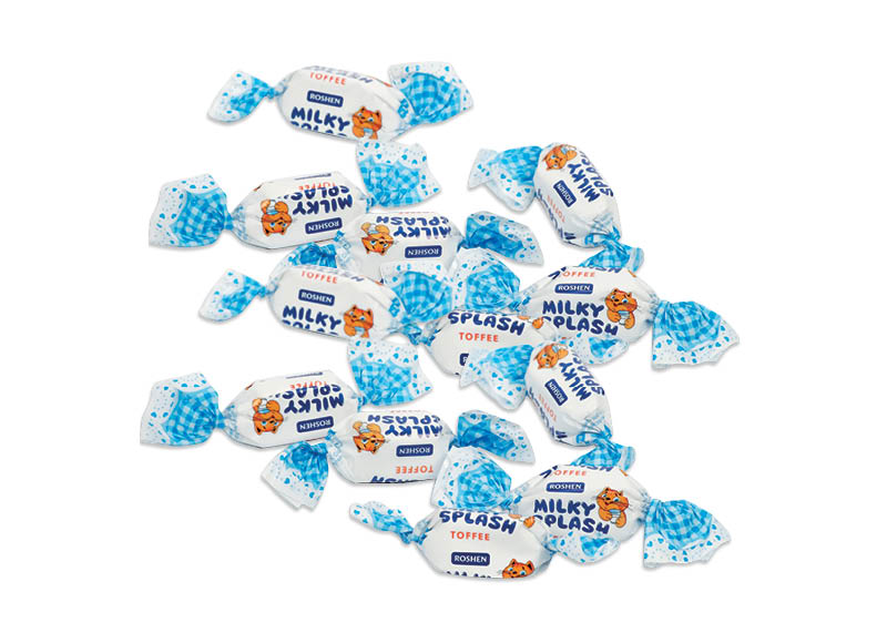 Sveriami saldainiai MILKY SPLASH
			, 
				 1 kg. A lygio parduotuvėse
