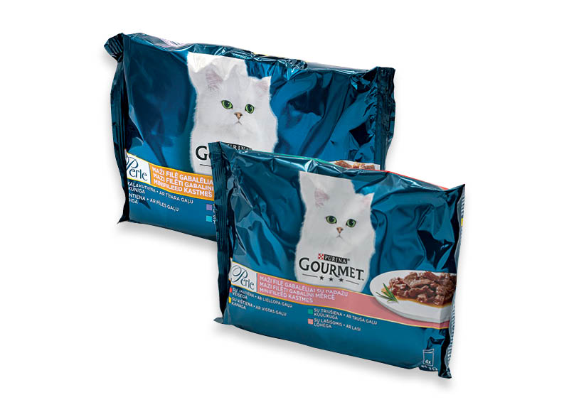 Konservuotam ėdalui katėms GOURMET PERLE
			, 
				 340 g, 2 rūšių, 5,56 Eur/kg. A lygio parduotuvėse