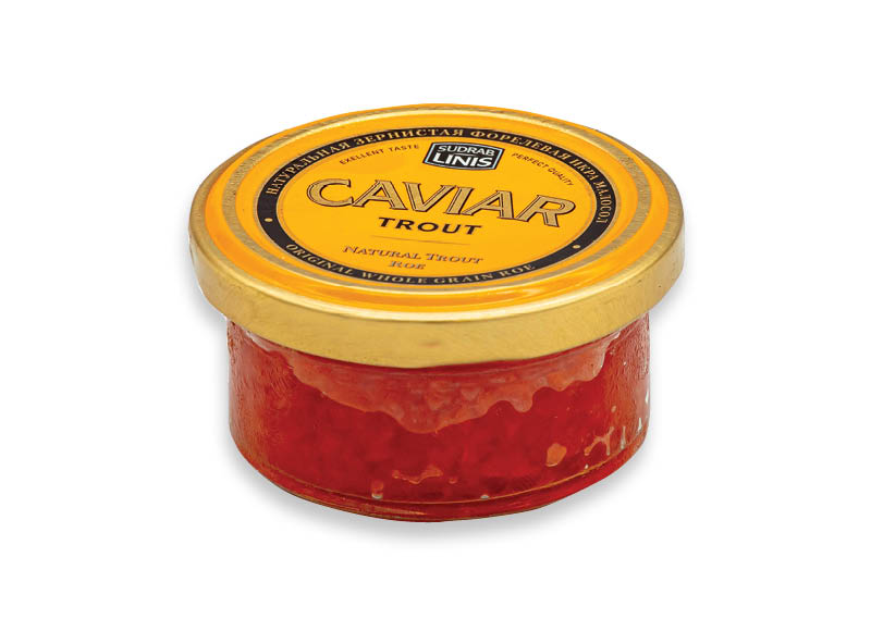 Vaivorykštinių upėtakių ikrai
			, 
				 50 g, 89,80 Eur/kg. Ir IKI EXPRESS