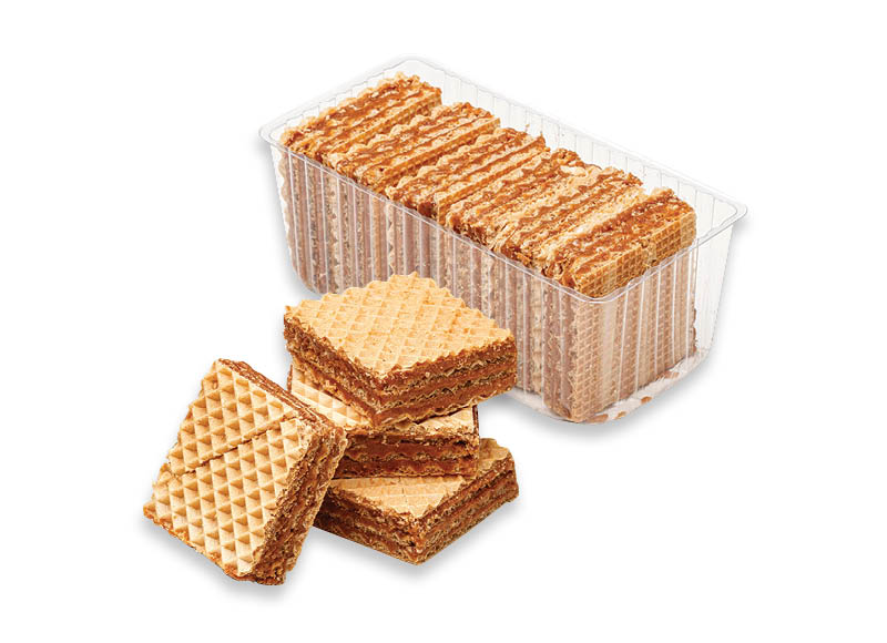 Vafliams su lazdynų riešutų ar karamelės skonio pertepimu
			, 
				 370 g, 440 g, 2 rūšių. Ir IKI EXPRESS