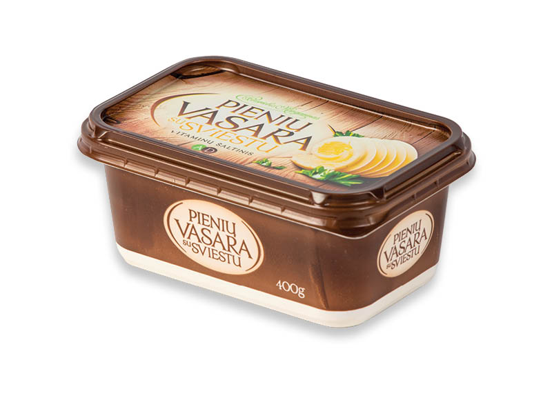 Margarinas PIENIŲ VASARA su sviestu
			, 
				 400 g, 1,89 Eur/vnt. A lygio parduotuvėse