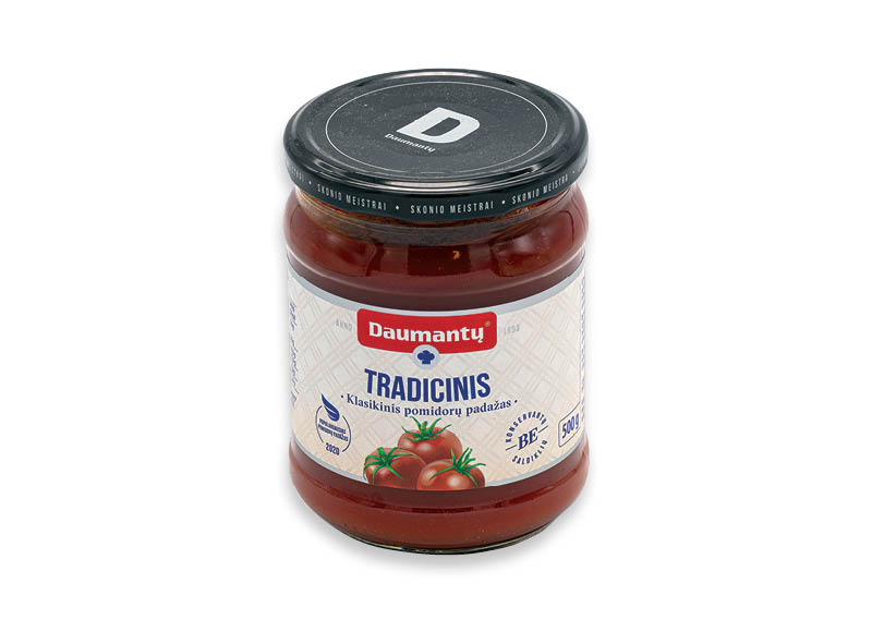 DAUMANTŲ KLASIKINIS pomidorų padažas
,
500 g, 1,98 Eur/kg. A lygio parduotuvėse DAUMANTŲ KLASIKINIS pomidorų padažas
,
500 g, 1,98 Eur/kg. A lygio parduotuvėse