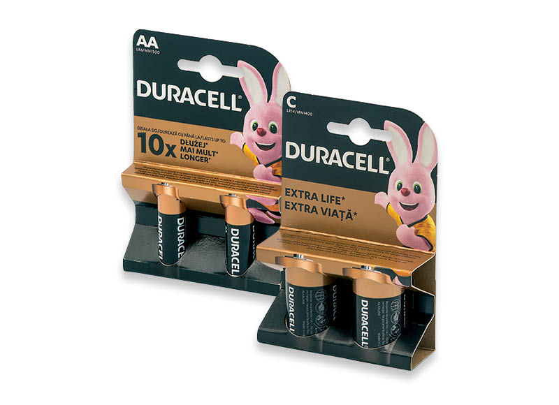 Elementams DURACELL
			, 
				 Įvairių rūšių