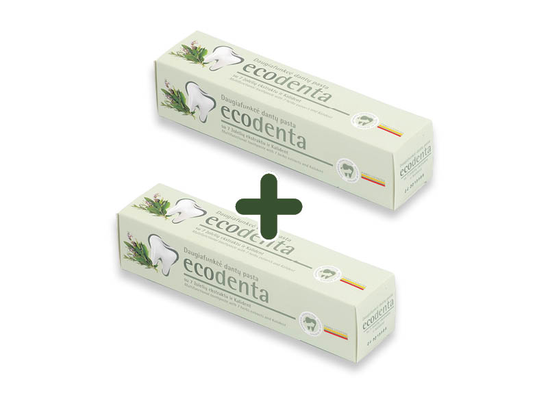 Dantų pasta ECODENTA
,
100 ml, 3 rūšių, 2,99 Eur/vnt. Dantų pasta ECODENTA
,
100 ml, 3 rūšių, 2,99 Eur/vnt.