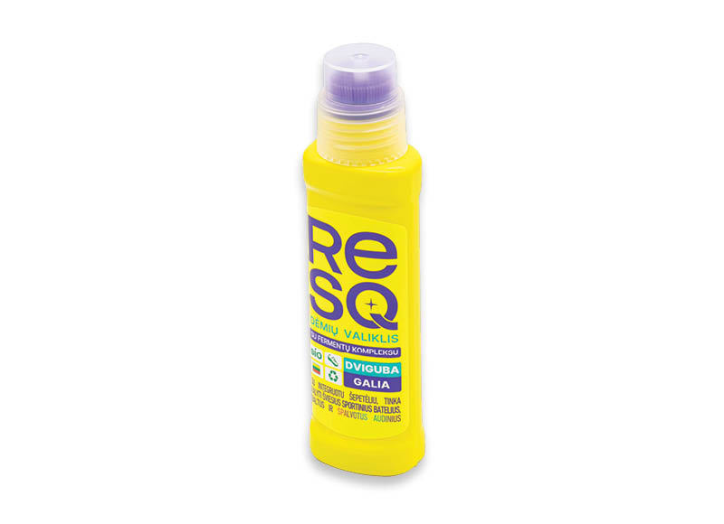 Dėmių valiklis RESQ
,
200 ml, 9,95 Eur/l. A lygio parduotuvėse Dėmių valiklis RESQ
,
200 ml, 9,95 Eur/l. A lygio parduotuvėse