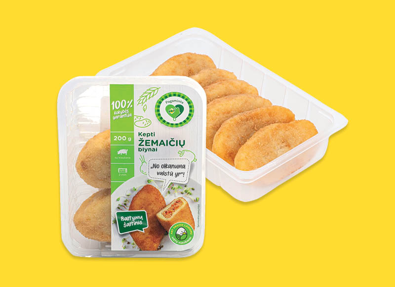 PAGAMINTA IKI keptiems ŽEMAIČIŲ blynams
			, 
				 100 g, 200 g, 600 g, 4 rūšių. Ir IKI EXPRESS