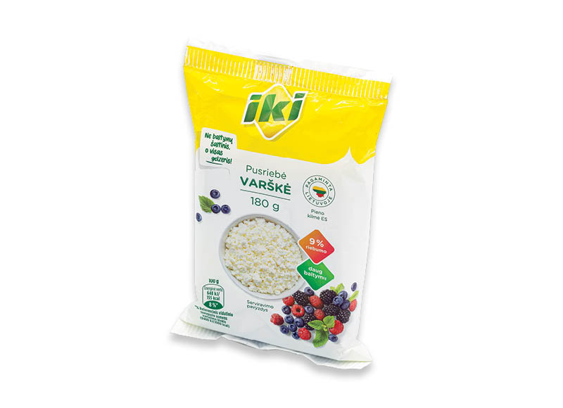 IKI pusriebė varškė
,
180 g, 9 % rieb., 5,50 Eur/kg. A lygio parduotuvėse IKI pusriebė varškė
,
180 g, 9 % rieb., 5,50 Eur/kg. A lygio parduotuvėse