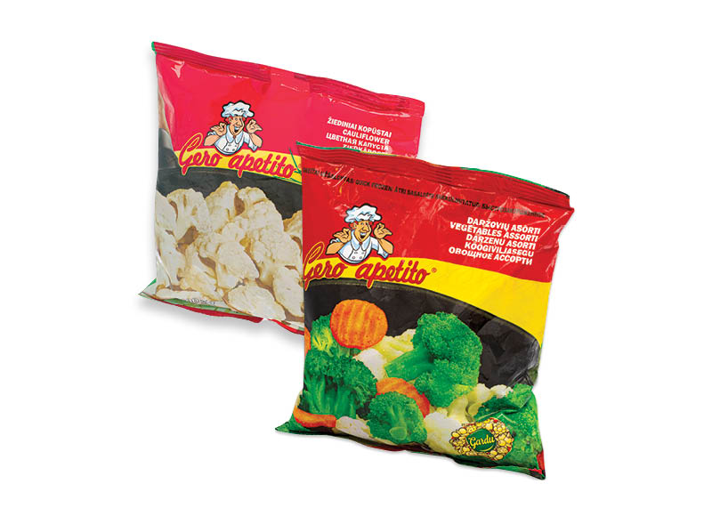 Šaldytai produkcijai GERO APETITO
			, 
				 400 g, 4 rūšių. A lygio parduotuvėse