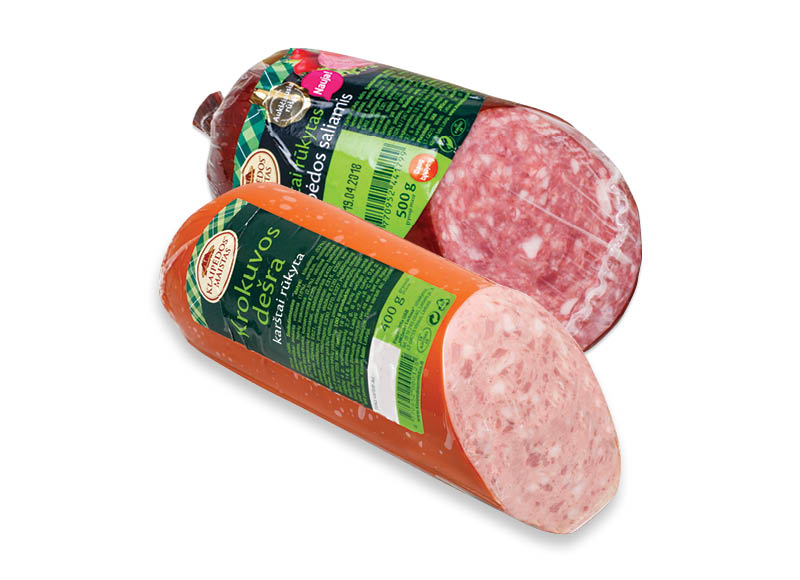 Karštai rūkytoms dešroms KLAIPĖDOS MAISTAS
,
400 g, 500 g, 2 rūšių Karštai rūkytoms dešroms KLAIPĖDOS MAISTAS
,
400 g, 500 g, 2 rūšių