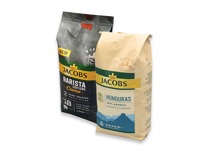 Kavos pupelėms JACOBS BARISTA ir ORIGINS
			, 
				 1 kg, 5 rūšių. A lygio parduotuvėse