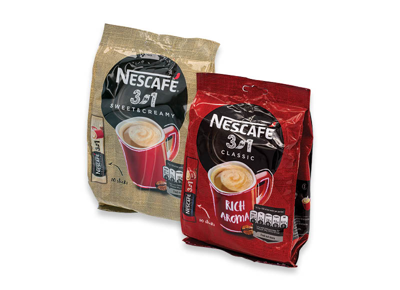 Tirpios kavos gėrimams (maišeliais) NESCAFE
			, 
				 10 vnt., 4 rūšių