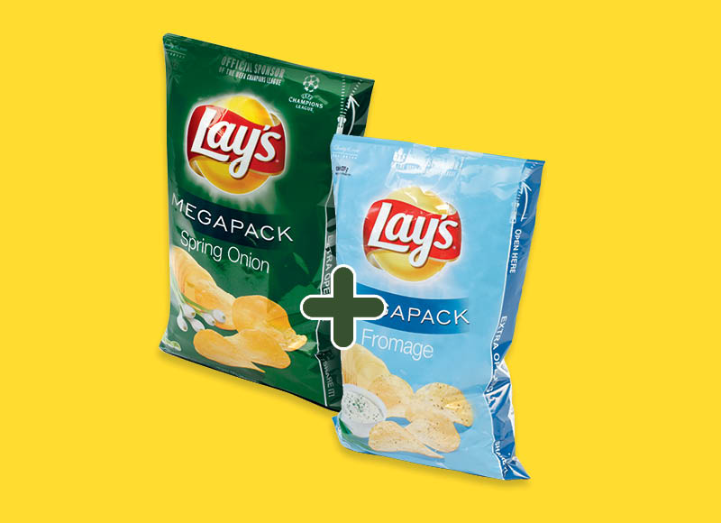 Bulvių traškučiai LAY’S
,
210 g, 215 g, 5 rūšių, 2,99 Eur/vnt. Bulvių traškučiai LAY’S
,
210 g, 215 g, 5 rūšių, 2,99 Eur/vnt.