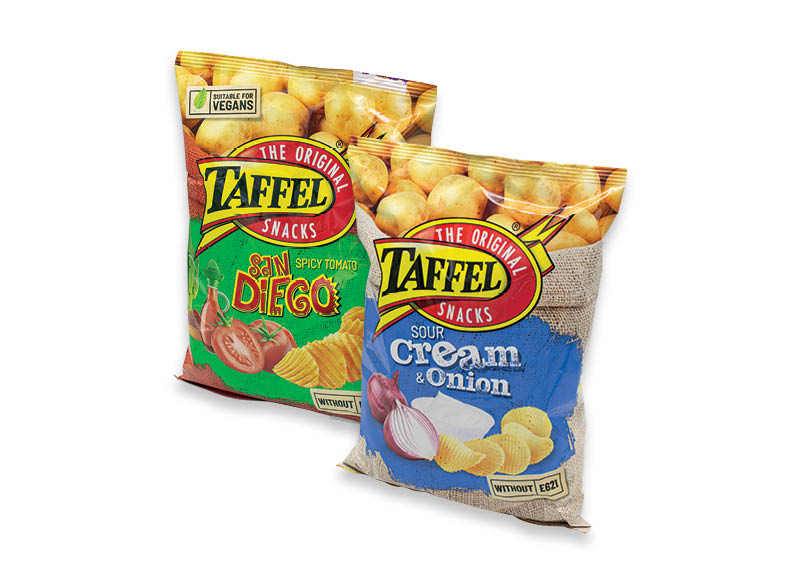 Bulvių traškučiams TAFFEL
			, 
				 130 g, 8 rūšių, 11,46 Eur/kg. Ir IKI EXPRESS