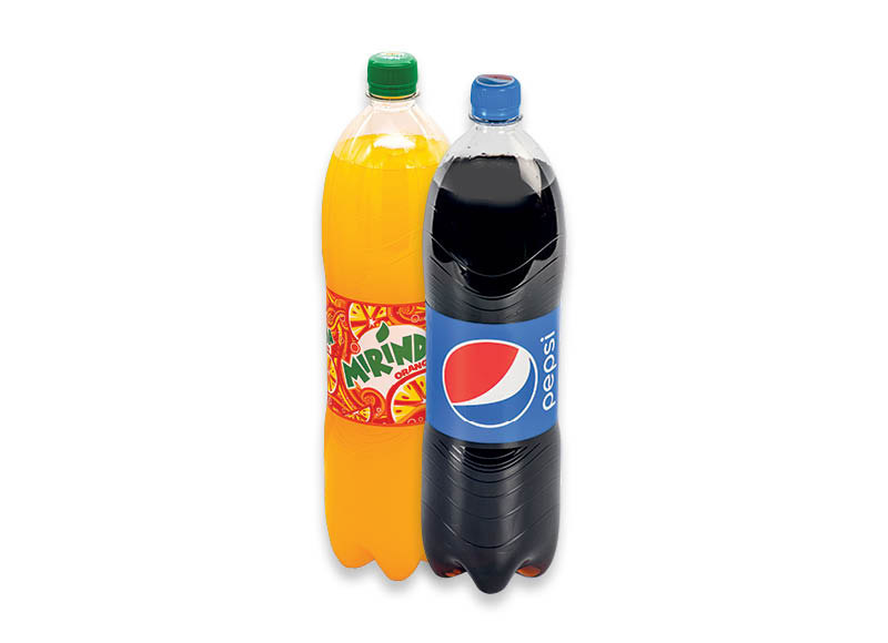 Gazuotiems gėrimams PEPSI, PEPSI MAX, MIRINDA
,
1,5 l, 3 rūšių, 0,73 Eur/l. Ir IKI EXPRESS Gazuotiems gėrimams PEPSI, PEPSI MAX, MIRINDA
,
1,5 l, 3 rūšių, 0,73 Eur/l. Ir IKI EXPRESS