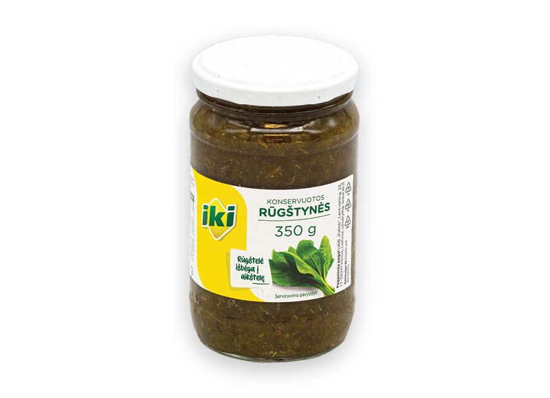 IKI konservuotos rūgštynės
,
350 g, 2,54 Eur/kg. A lygio parduotuvėse IKI konservuotos rūgštynės
,
350 g, 2,54 Eur/kg. A lygio parduotuvėse