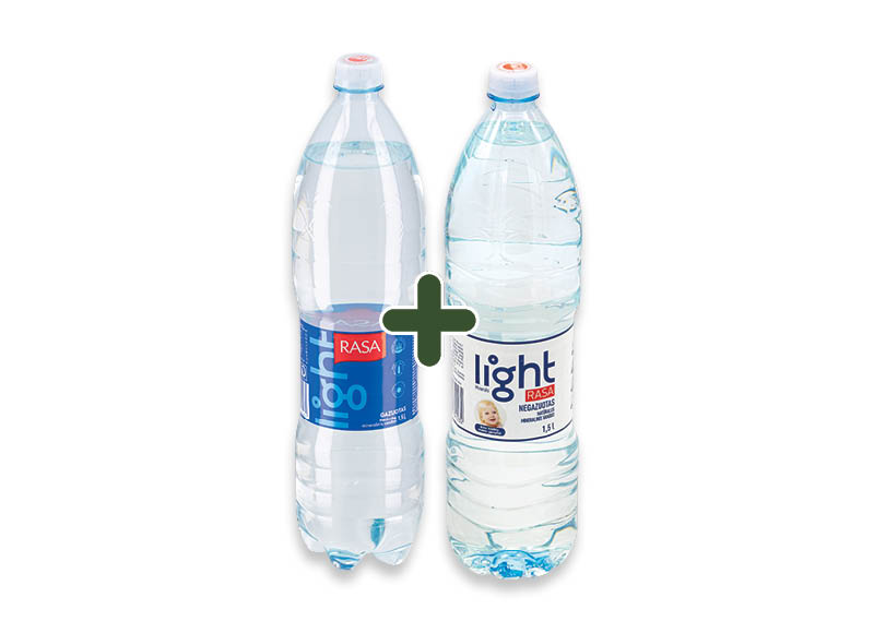Mineralinis vanduo RASA ir RASA LIGHT
			, 
				 1,5 l, 5 rūšių 0,75 Eur/vnt. A lygio parduotuvėse