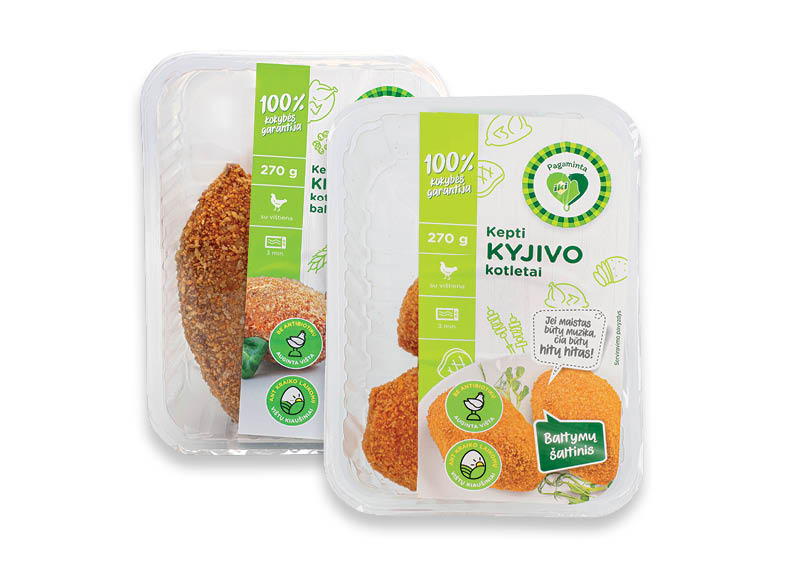 Keptiems fasuotiems KIJEVO kotletams
			, 
				 270 g, 2 rūšių, 12,52 Eur/kg. Ir IKI EXPRESS
