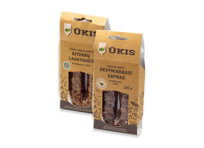 IKI ŪKIS vytintoms dešroms
,
220 g, 250 g, 2 rūšių. A lygio parduotuvėse. Ir IKI EXPRESS IKI ŪKIS vytintoms dešroms
,
220 g, 250 g, 2 rūšių. A lygio parduotuvėse. Ir IKI EXPRESS