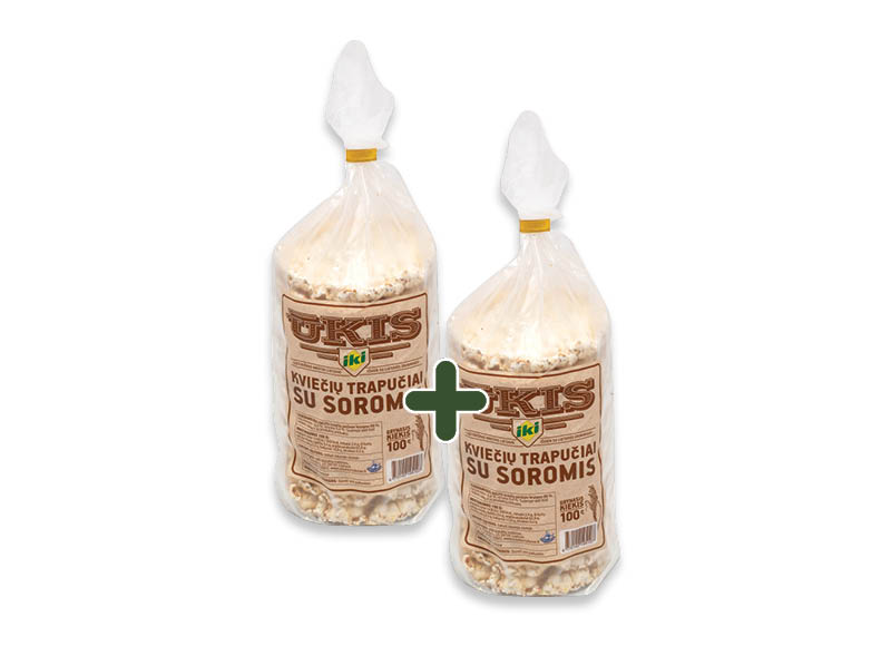 IKI ŪKIS kviečių trapučiai su soromis
,
100 g, 0,99 Eur/vnt. A lygio parduotuvėse IKI ŪKIS kviečių trapučiai su soromis
,
100 g, 0,99 Eur/vnt. A lygio parduotuvėse