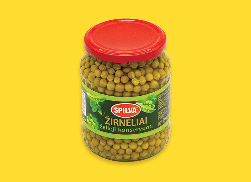 Konservuoti žalieji žirneliai SPILVA
			, 
				 690 g, 1,43 Eur/kg. A lygio parduotuvėse