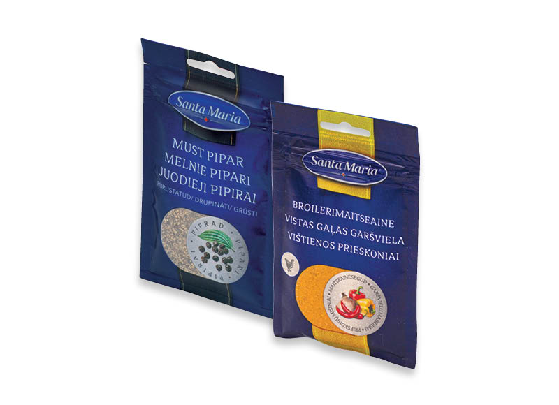 Prieskoniams SANTA MARIA
			, 
				 Įvairių rūšių. Ir IKI EXPRESS